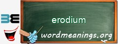 WordMeaning blackboard for erodium